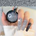 1 Box Reflective Diamonds Nail Glitter Powder Dazzling Nail Art DIY Decoration Polish Chrome Dust Sparkly Flash Disco Pigment. 