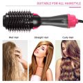 One Step 3 in 1 Hair Dryer , hair straightner and hair curler for ladies - hare drier for girls - Hair Straightener Comb for Drying for women - Hair Dryer Styler - Hot Air Brush - Comb for Drying, Straightening, and Curling -With Hot Air Brush Dry. 