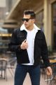 Men's Fur Lined Denim Jacket H&B FASHIONS. 