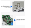 Glass to Glass Drop Bolt Lock Electric Lock For Access Control System. 