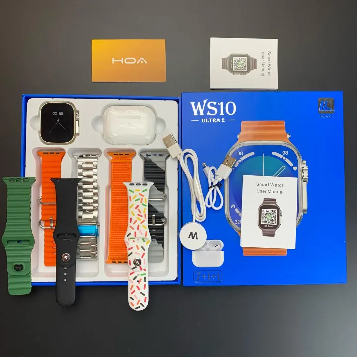 WS10%20Ultra%202%20Smartwatch%2010%20in%201%20Set%20with%20TWS%20Earphones,%207%20Straps,%20Watch%20Case,%20and%20Screen%20Protector%20-%20Image%202