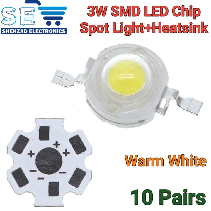 10pcs%201W%203W%20High%20Power%20LED%20Chip%20SMD%20Warm%20White%20SMD%20Spot%20Light%20with%20Heat%20Sink%20-%20Image%204