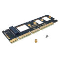 Expansion Card M.2 NVME SSD to PCIE 3.0 X16/X8/X4 Desktop SSD Adapter Card Support 2230 2242 2260 2280 Size SSD. 