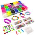 RUBBER BAND TWISTER SET LOOM 4400 WITH TOOLS, CHARMS AND S-CLIPS. 