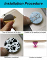 Car Phone Holder Metal Plate Magnetic Holder Round Sticker iron Sheet for Mobile Tablet Magnet Disk Desk Car Stand 40*0.4. 