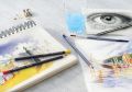 Faber-Castell Creative Studio Goldfaber Wood Cased Color Pencils - Tin of 12 Colors. 