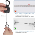 3Pack Heavy-Duty Badge Holder Hard Plastic ID Badge Holders Vertical 2-Card Badge Holder. 