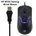 HP M100 USB Wired Gaming Optical Mouse with LED Backlight and Adjustable 1000 /1600 DPI. 