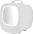 Skincare Fridge with LED Mirror, 6L Beauty Mini Fridge Skin Care Cosmetic Makeup Refrigerator with LED Light, Small Refrigerator Cooler or Warmer (White). 