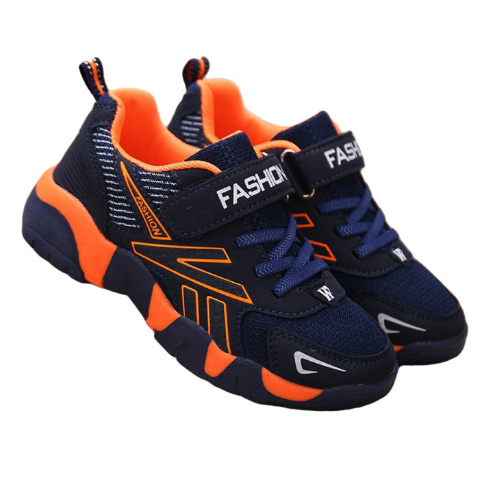 【FOOT SOFA】 Shop Kids Shoes Comfortable Mesh Boys Shoes Breathable Boys Sneakers Non-slip Boys Sports Shoes Lace up Boys Running Shoes Wear-resistant Boys Casual Shoes Sneakers for Boys