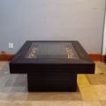Aquatic Wooden Coffee Table - Exquisite Living Room Center Table for Stylish Cocktails and Unique Home Decor. 