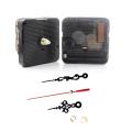 Silent DIY Clock Mechanism Battery Powered Quartz Wall Clock Movement with Black and Red Needle Hands for Clock Replacement Kits. 