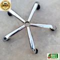 Steel Metal Chrome Chair Base With 5 Wheels. 