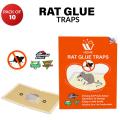 (Pack of 10) - WBM Rat Glue Trap (Large) | Mouse Glue Trap, Sticky Mat. 