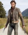 Brown-Faux Leather Wolverine Jacket-For Men. 