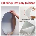 Techmanistan Oval Shape Flexible Self Adhesive Non-Glass Mirror Sticker, Oval Shape Mirror Sticker, Self Adhesive Wall Mirror Sticker, Mirror Wall Sticker, Oval Shape Mirror Sheet, Mirror Wall Sheets. 