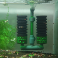 Double Water Filter Aquarium Fishtank Sponge Water Filter Air Pump Fish Tank Cleaning Filter Aquarium Accessory 1 PCS L. 