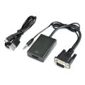 VGA HDMI Adapter Video Converter Cable for Male Female PC Laptop HD DVD including HDMI cable. 
