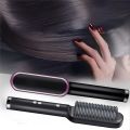New Hair Straightener Brush New Ceramic Heated HQT-909B. 