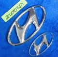 Hyundai Santro front and rear plastic Logo 02 PCS. 