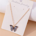 Cute white butterfly necklace for women gold color clavicle chain 2023 fashion female Korean choker jewelry. 