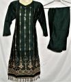 2 piece stitched linen dress for girls .new style, new design. 