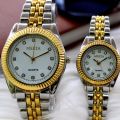 2Pcs/Set Couple Watches For Lovers / Couple Luxury Fashion Stainless Steel Analog Wrist Watch. 