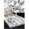 2 Feet X 5 Feet Self Adhesive  Dark Grey Marble Grain Furniture Decor Kitchen Counter Shelf living Room Drawing Room Cabinet Table Door Water Proof Sticker Wallpaper. 
