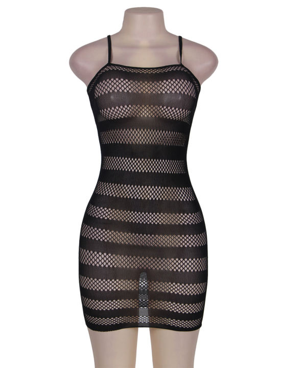 wholesale sheer black bodystocking