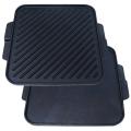 Cast Iron Single Burner Reversible Grill Griddle 10.5" without woodbase, Krucible Kitchen, Naturally Non Stick. 