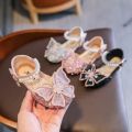 Oyamerbaby 21-35 Size Girls Korean Style Bow Sequin Dance Performance Princess Sandals. 