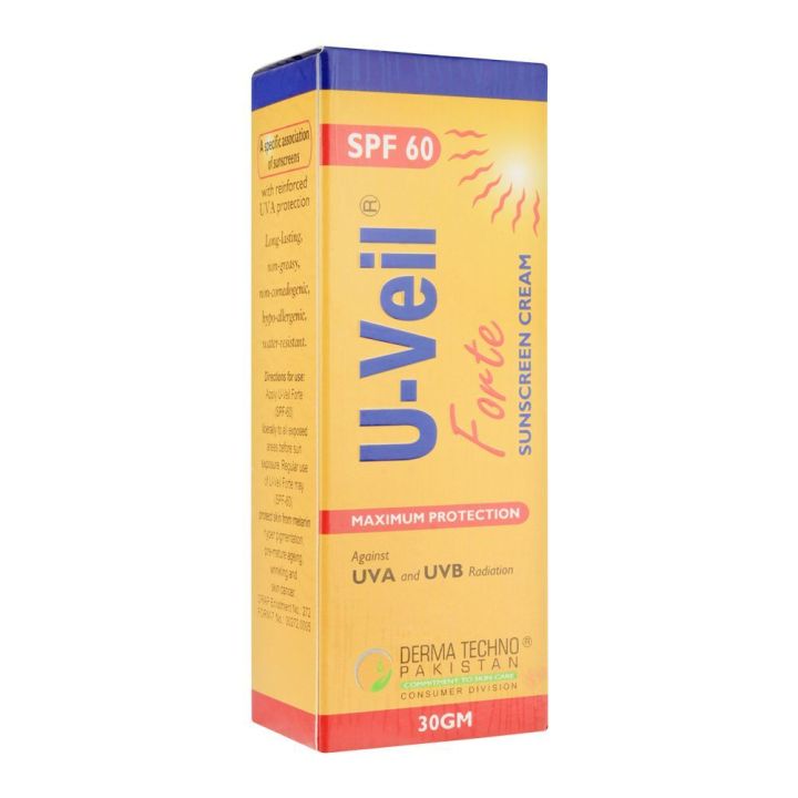 U-Veil Forte Cream SPF 60 Sunscreen Protection 30 G