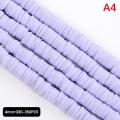 4/6MM Colour Flat Round Polymer Clay Beads Handmade Heishi Disk Loose Spacer Lonni. 