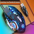 G15 Mechanical Wired Gaming USB Mouse 6-Button Mute 3600DPI Luminous Macro E-sports PUBG FPS Game Mice for Laptop PC. 
