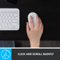 Logitech M350 Pebble Wireless Bluetooth Mouse - Silent (Off White). 