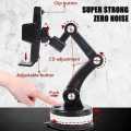 Universal Car Mobile Holder Mount with One-Button Pop-Up, Strong Suction for Dashboard/Windshield, 360° Rotation, Fits Phones 60mm-110mm. 