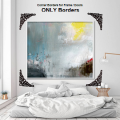 Wall Decoration Borders for Frame Premium Quality Pack of 04 ( 5.5 x 5.5 x 3). 