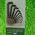 "Multi-Functional 10-Piece HEX/ALKI Key Set - All Sizes (1.5mm to 10mm) In One Pack - Essential Toolkit for Nut and Bolt Opening - High-Quality Alloy Construction - Convenient All-in-One Set for Various DIY and Mechanical Projects. 