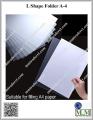 L Shape Folder A-4 Sizes Transparent (0.12mm Thick) (Pack of 96 Pcs). 