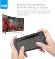 Mini Wireless Keyboard,H20 Mini Keyboard with Touchpad,Colorful Backlit Small Wireless Keyboard,Full Size Touchpad,Handheld IR Remote Keyboard for Android TV Box Windows PC,HTPC,IPTV,PC,Raspberry Pi 4. 