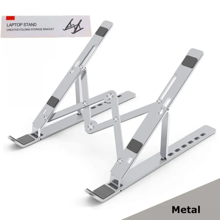 Metal Laptop Stand Portable Metal Folding Adjustable Laptop Stand