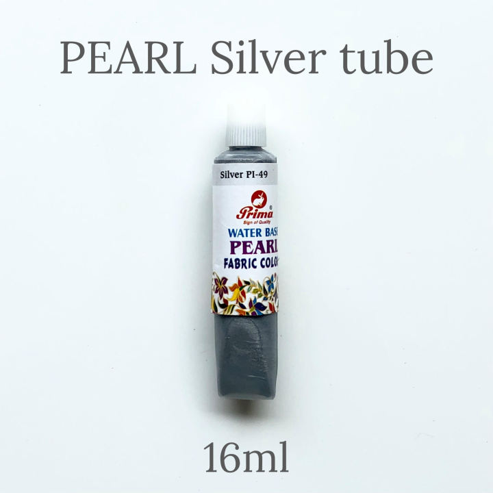 Pearl fabric paint gives shine effect in fabric painting. 16ml each tube. Available in different fabric colours for fabric art