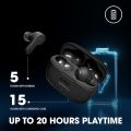 JBL Wave 200 in Ear TWS Earbuds with Mic, 20 Hours Playtime, Deep Bass Sound, Dual Connect Technology, Quick Charge,Comfort Fit Ergonomic Design, Voice Assistant Support for Mobiles (Black). 