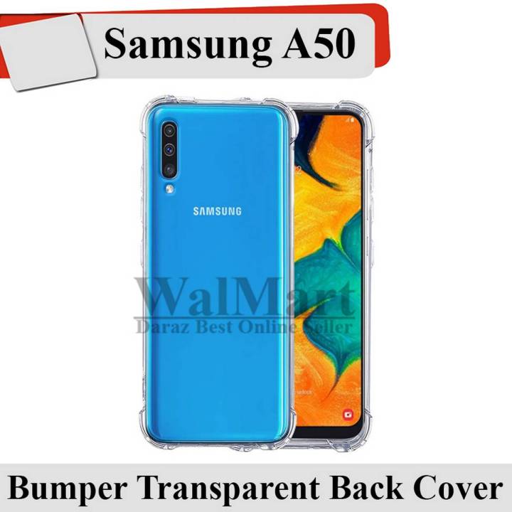 Samsung Galaxy A50 Back Cover Transparent Extra Bumper Anti