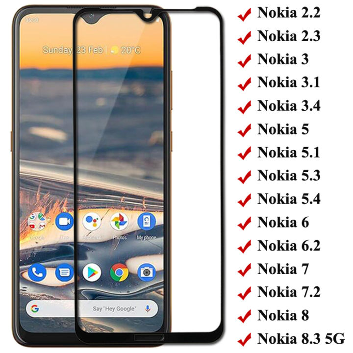 .1 6.25 5.1 1.3 Noki3 2.3 5.3 8.4 3.4 Nokia Full Cover Tempered Glass 5.Asia 3 3.1 3.2 X5 6 6 7 7.1 7.2 8