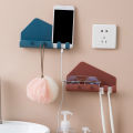Wall Mounted Charger Mobile Phone Holder Hooks Hanging Tablet Charging Stand Home Office Storage Holders. 