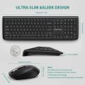 Wireless Multimedia Keyboard and Mouse Combo SBARDA 2.4GHz Wireless Full Size Compact Silent Keyboard and Mouse. 