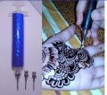 mehndi injection pen with 3 extra needle, create amazing henna designs by henna applicator pen,. 