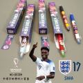 8028 Qatar Football World Cup Small Blind Box Gel Pen Ronaldo Messi 0.5mm Black Press Water-based Pen. 
