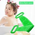 MultiColor - Silicone Bath Body Brush, Exfoliating Long Silicone Body Back Scrubber, Easy to Clean, Lathers Well, Eco Friendly, Long Lasting. 